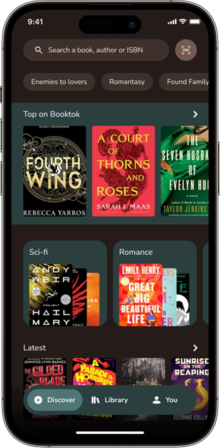 Magic Bookmark Discover tab on iPhone